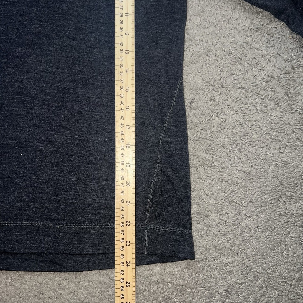 SmartWool Classic Thermal Merino 250 Base Layer 1/4 Zip Top Charcoal Heather M - Picture 4 of 6